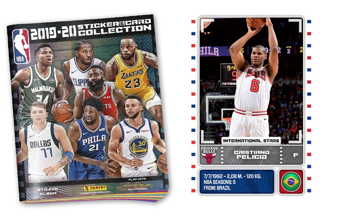 Felício figura em álbum da NBA e Panini Felício figura em álbum da NBA e Panini
