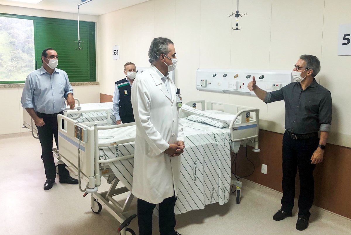 Governo estadual faz parceria com hospitais da RMBH para aumentar número de leitos Governo estadual faz parceria com hospitais da RMBH para aumentar número de leitos